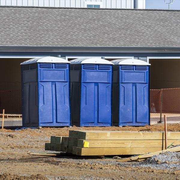 Heavy-duty construction site porta potty in Charleston, South Carolina